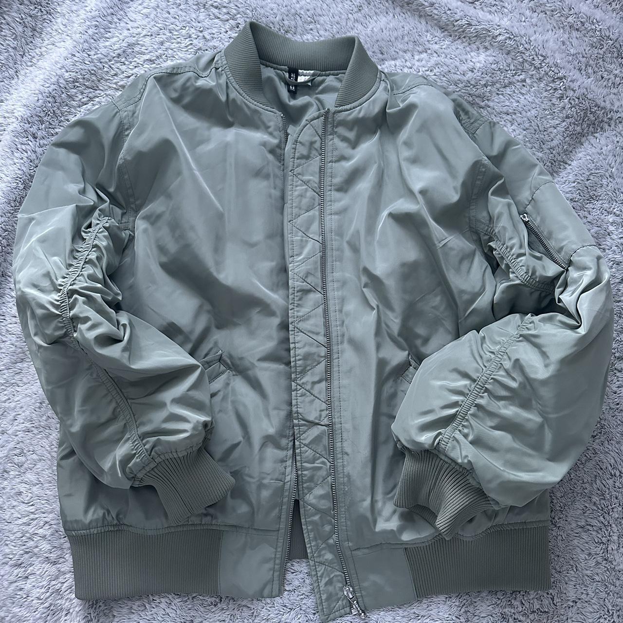 Mint green store bomber jacket