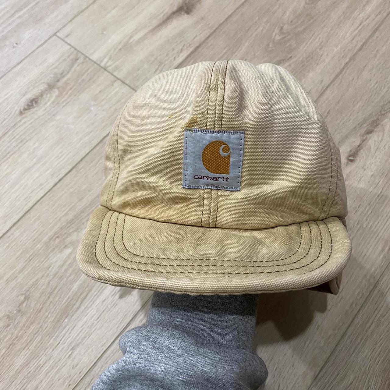 Vintage Carhartt Canvas Trapper Hat with Ear Flaps... Depop