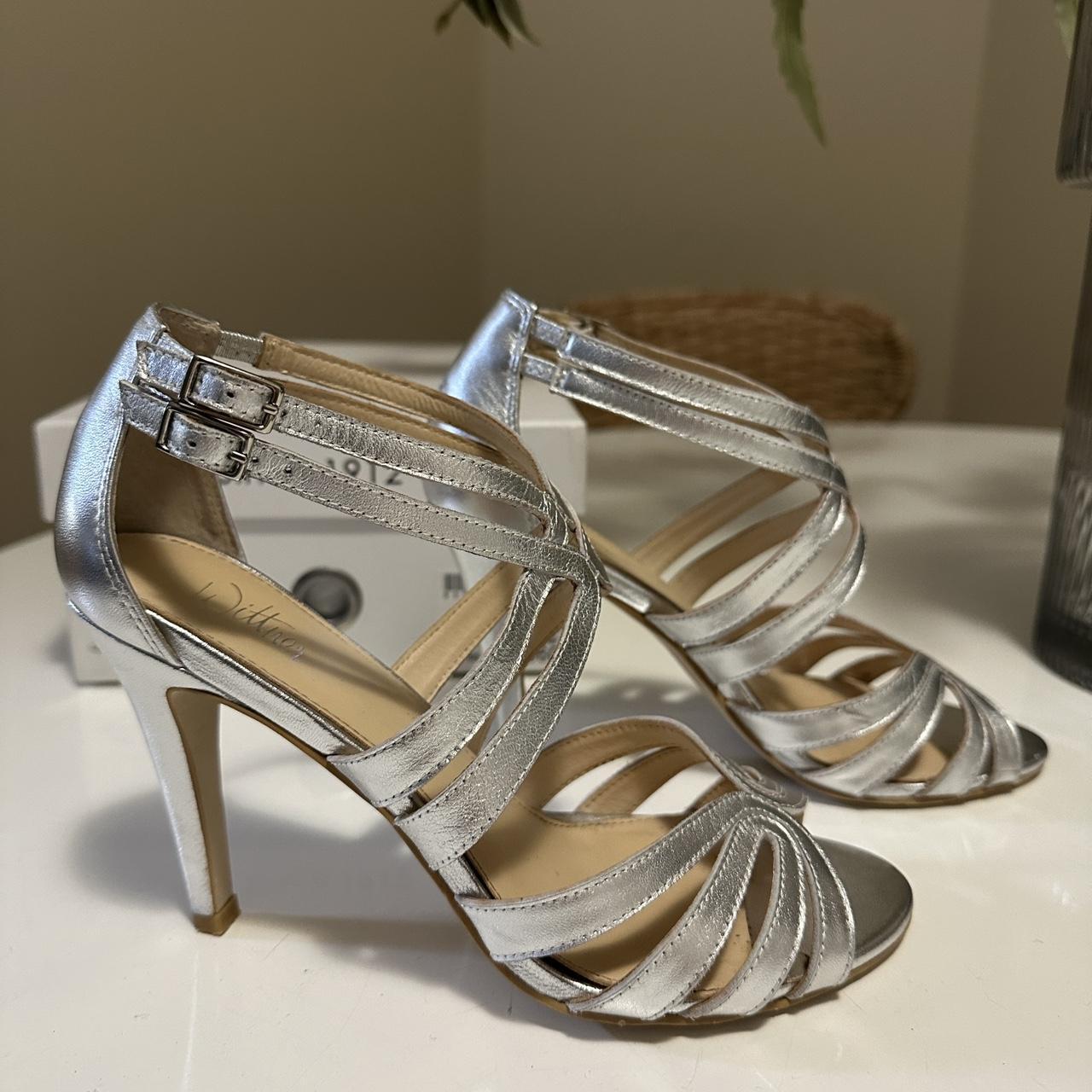 Women's Silver Sandals | Depop
