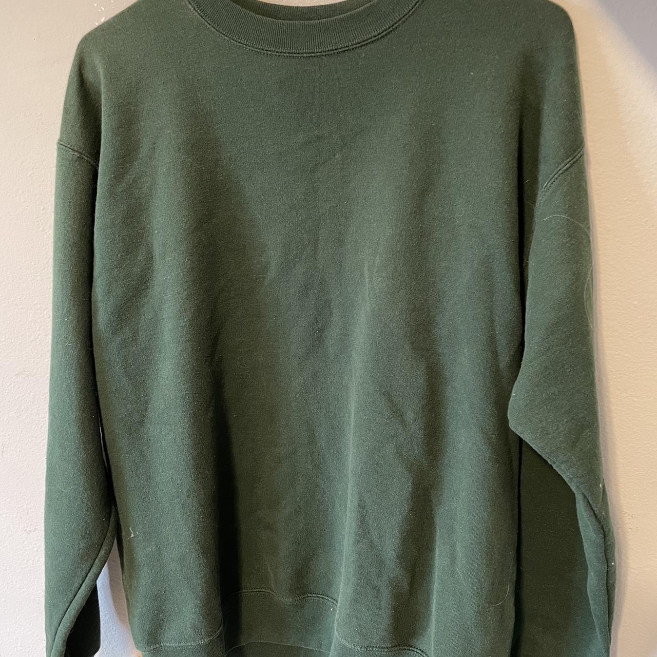 Green Hanes sweater - Depop