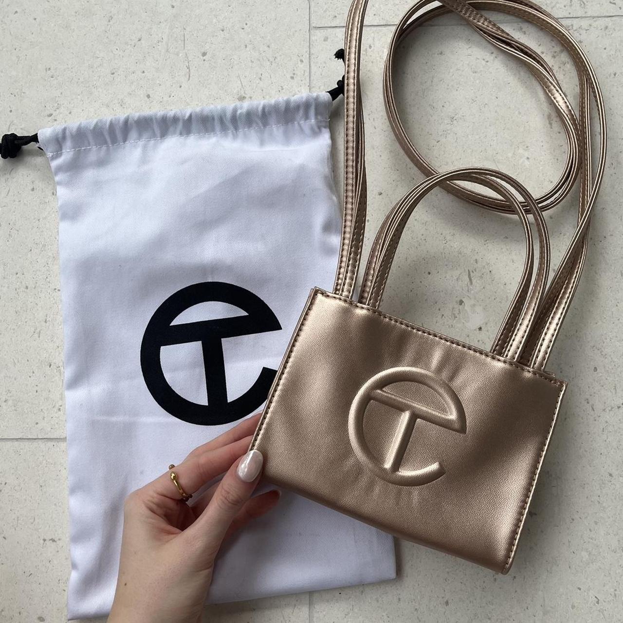 Telfar Women's Gold Bag | Depop