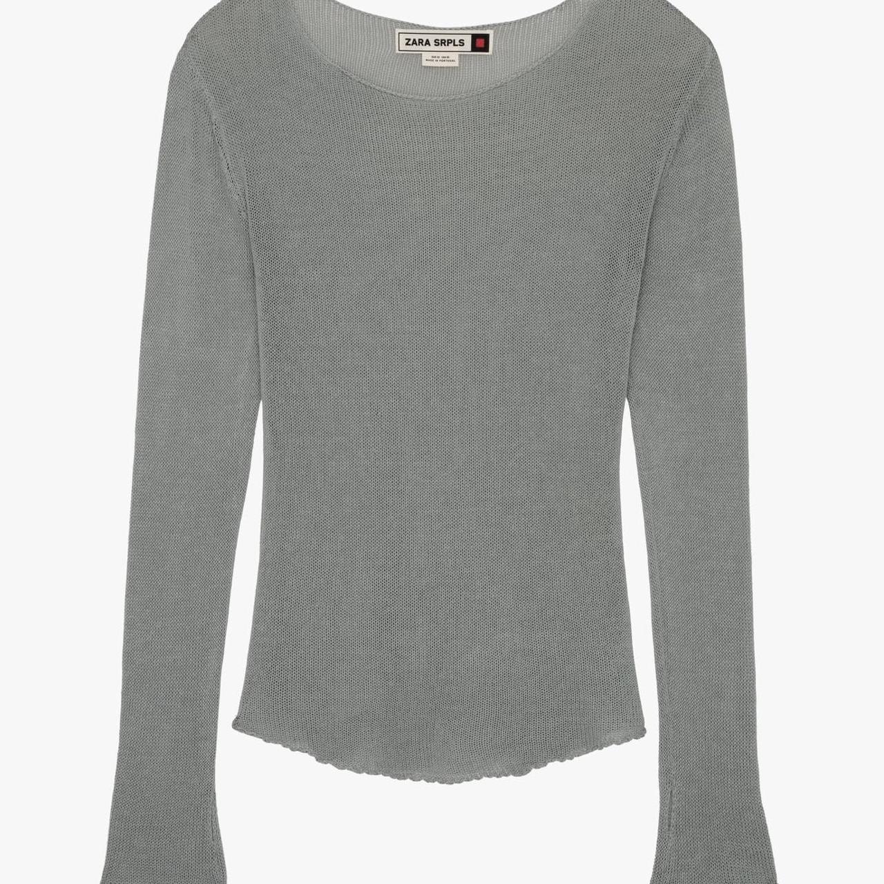zara SRPLS long knit grey jumper size M new Depop