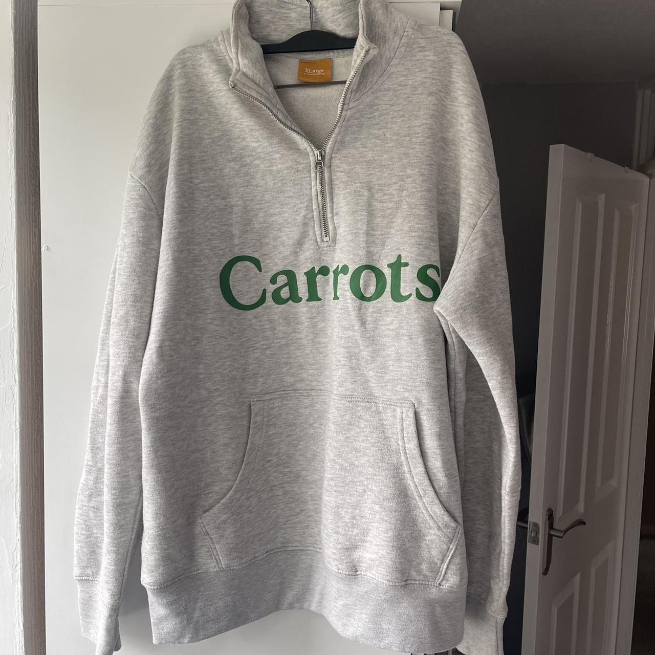 Anwar Carrots grey quarter zip sweatshirt, size...