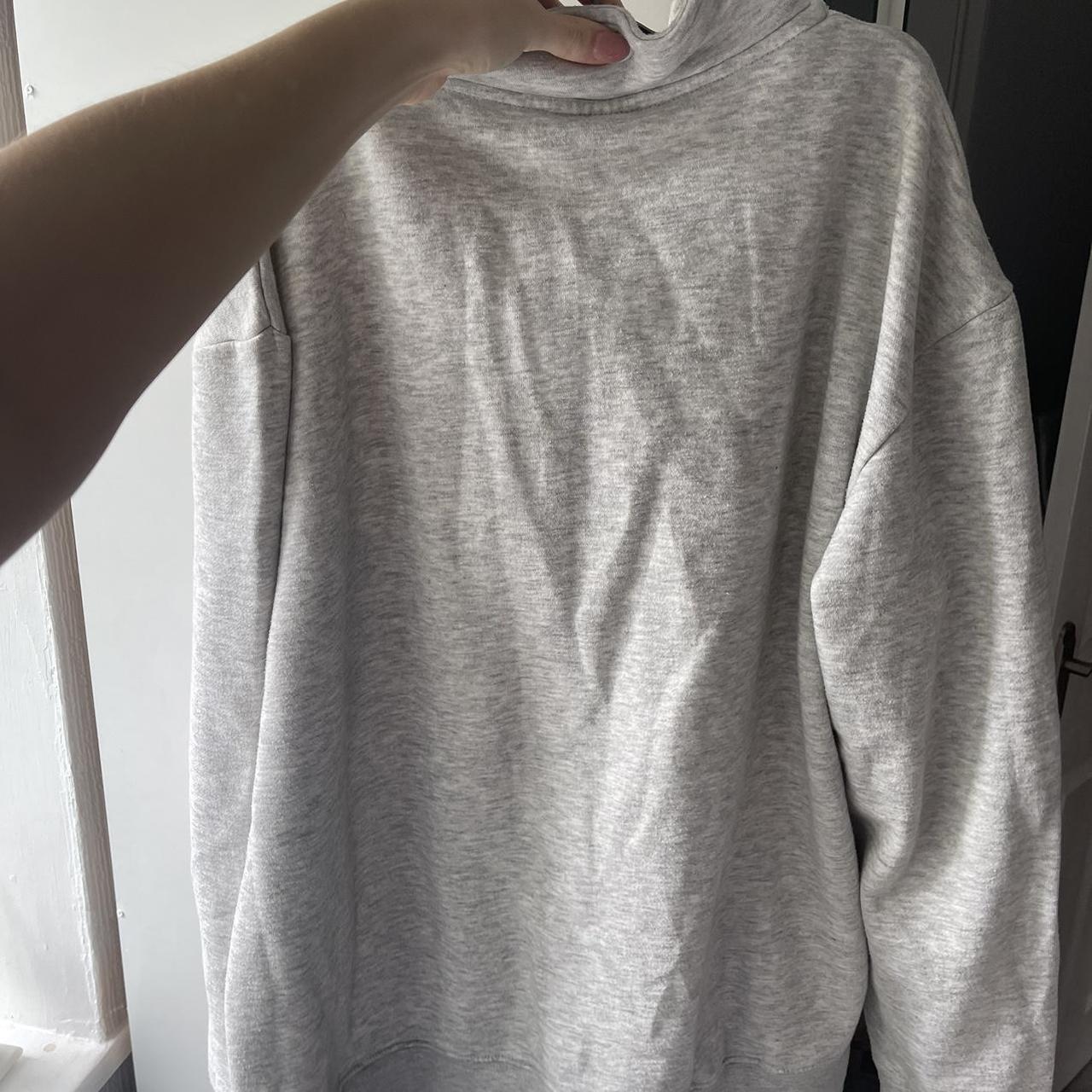 Anwar Carrots grey quarter zip sweatshirt size... - Depop