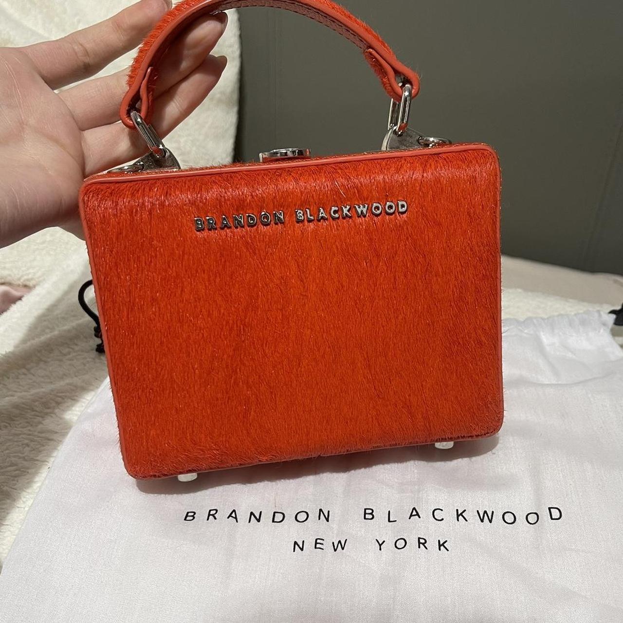 Brandon Blackwood kendrick pony hair orange trunk... - Depop