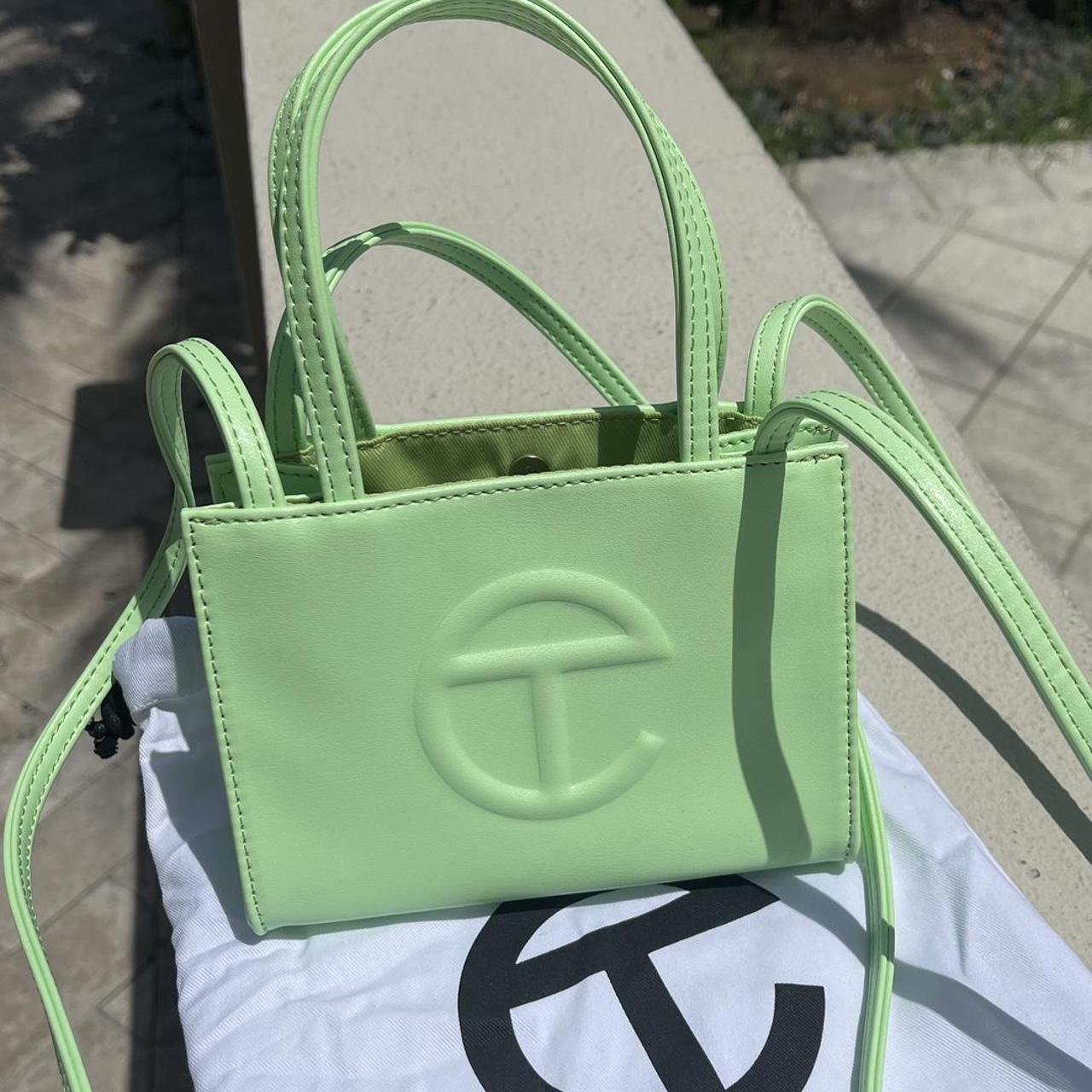 Telfar mint green mini bag great condition no flaws - Depop