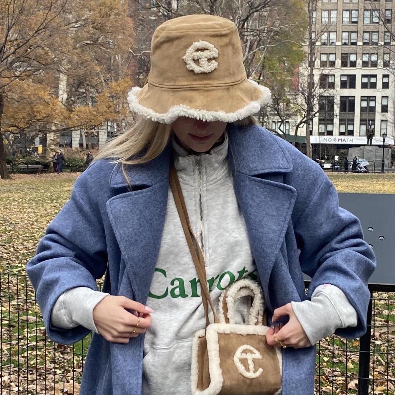 Ugg x telfar shearling bucket hat size S/M lined | Depop