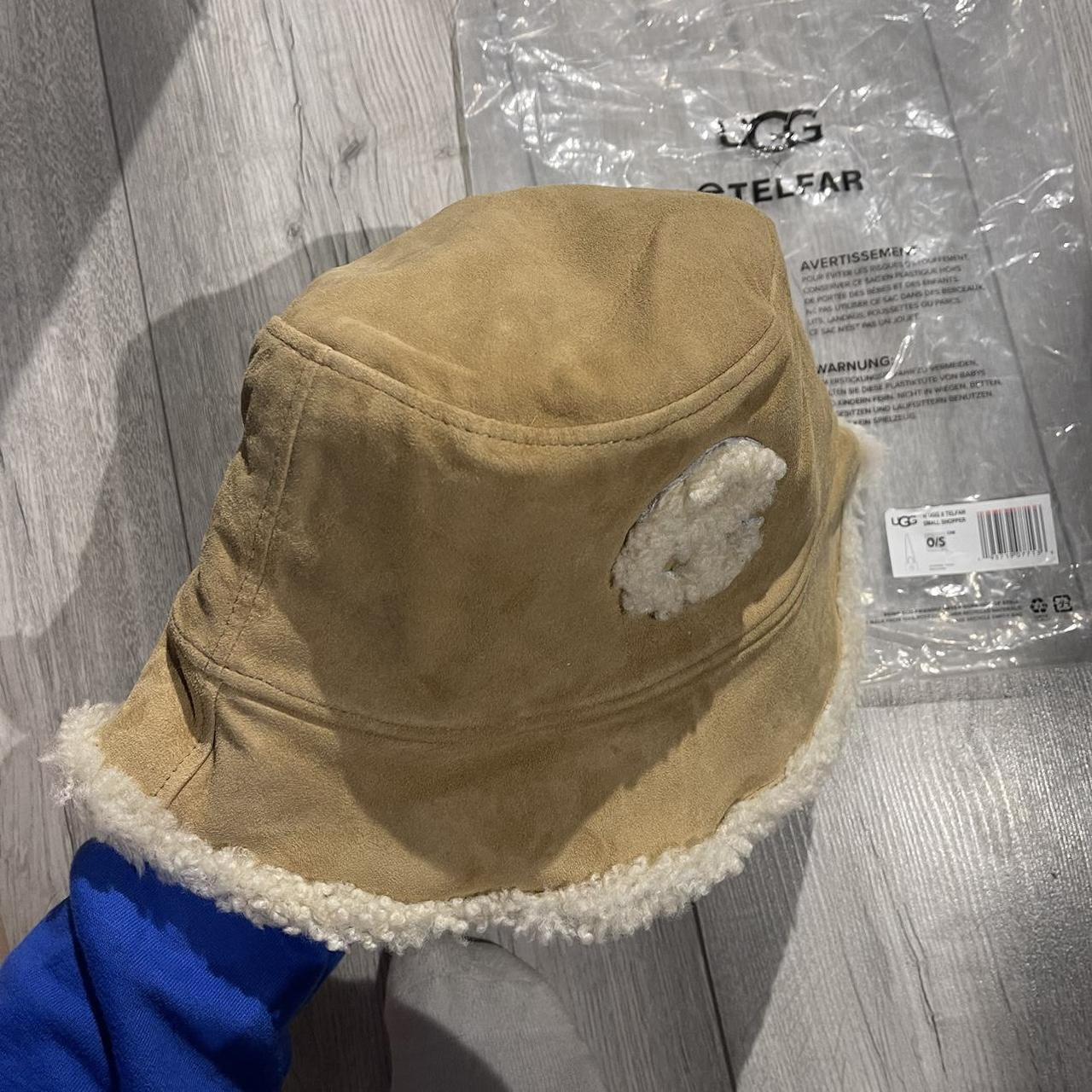 Ugg x telfar shearling bucket hat size S/M lined | Depop