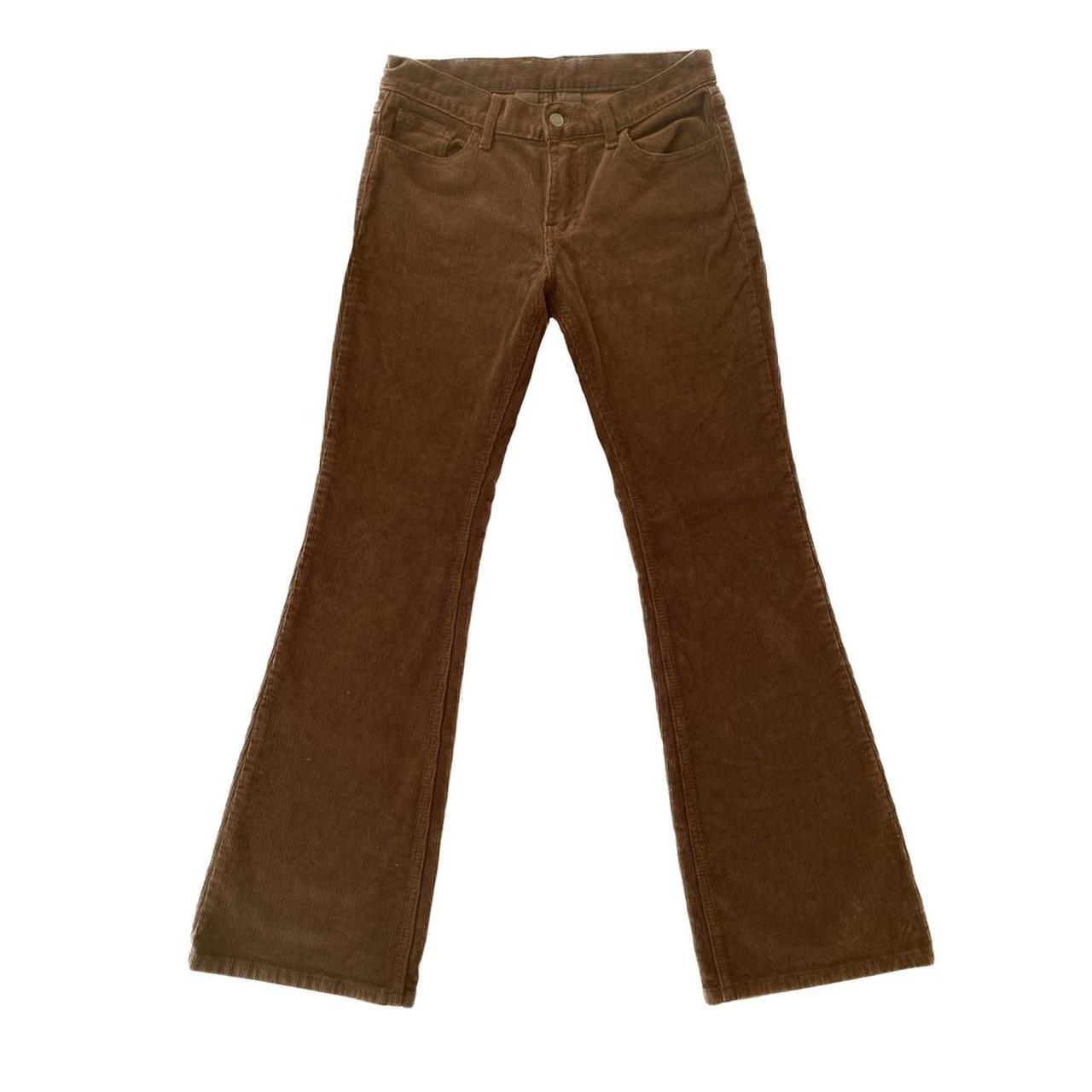 Brown John Galt Brandy Melville flared corduroy... - Depop