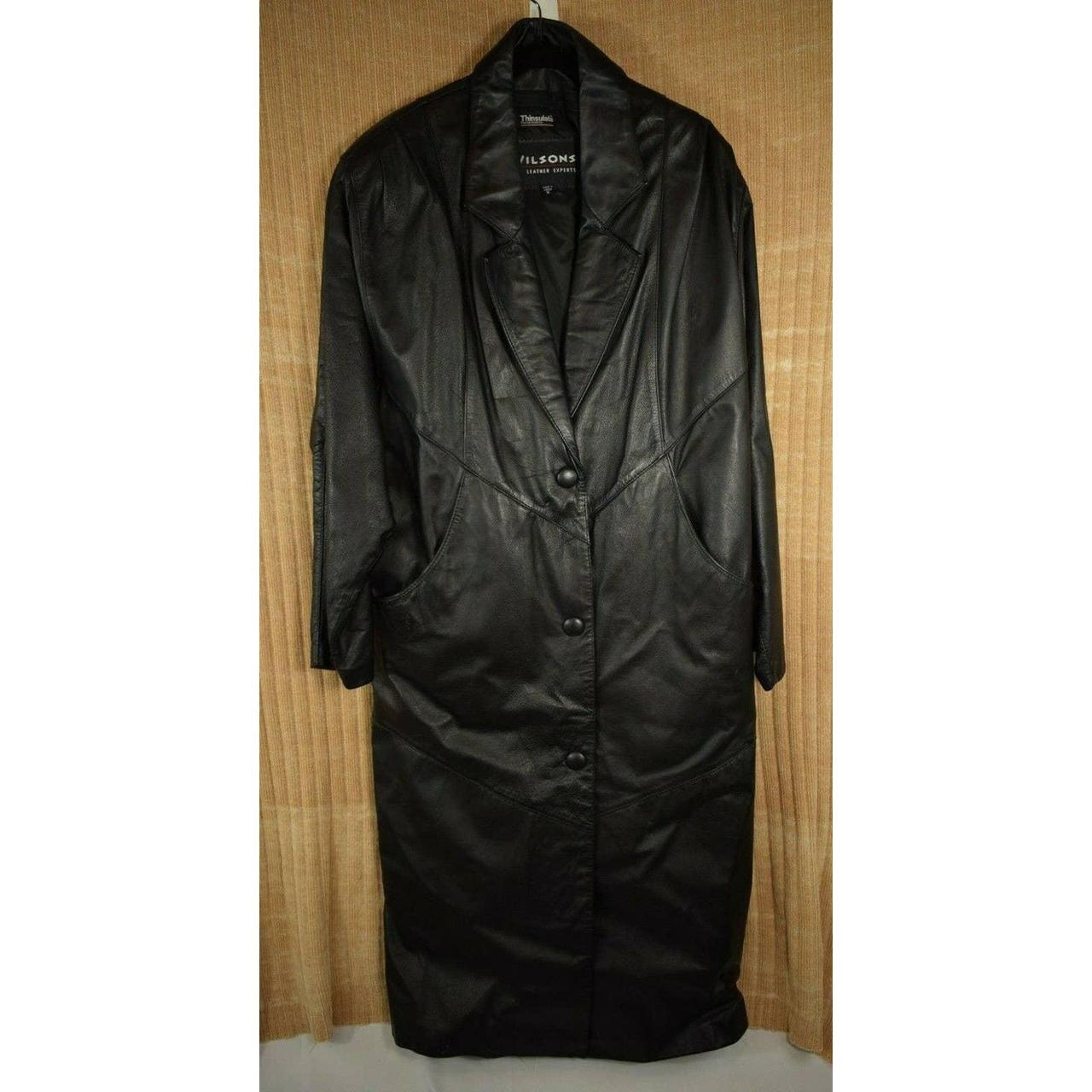 Wilsons leather womens trench on sale coat