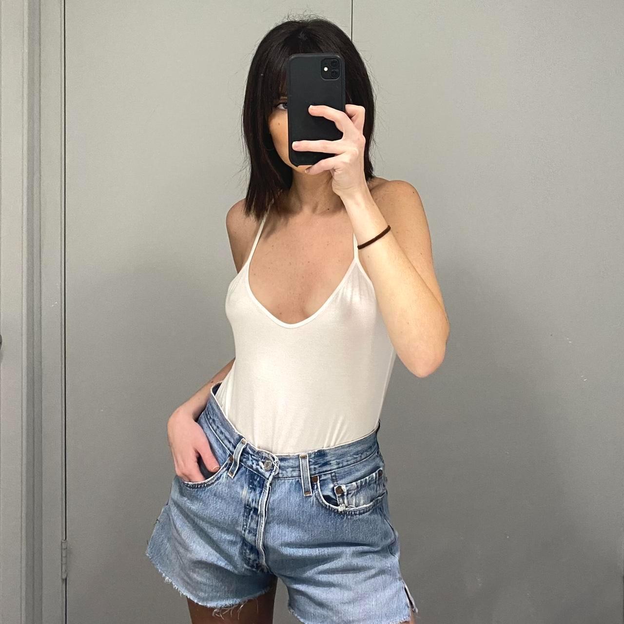 Skinny strap cami white deals missguided