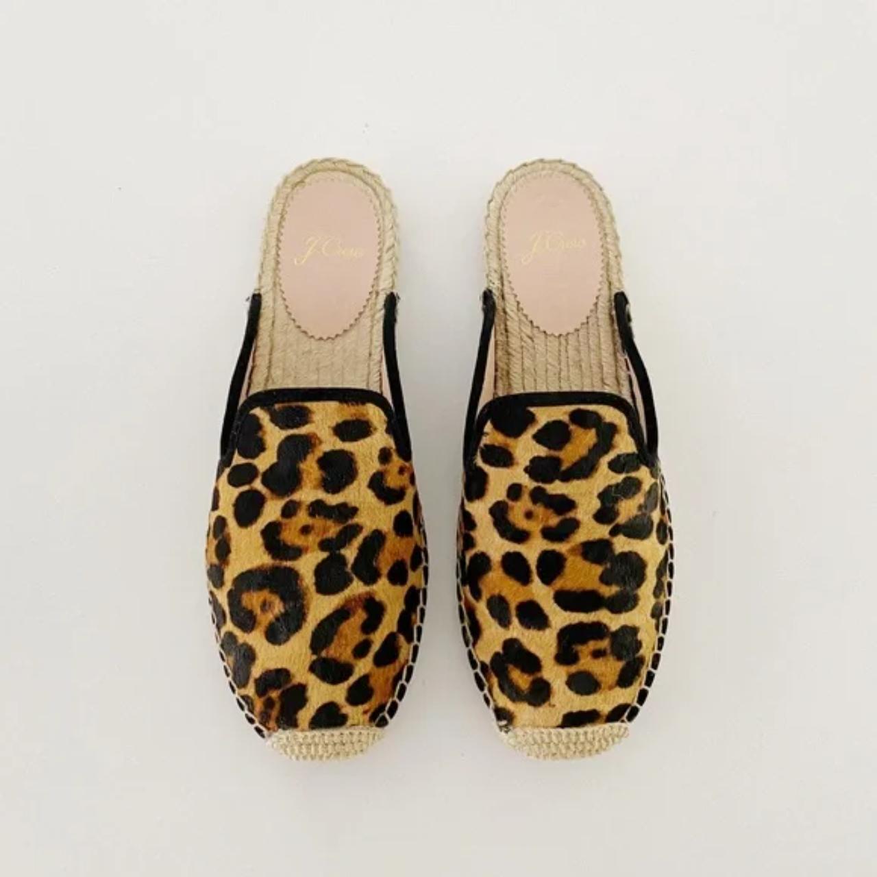 J crew hotsell leopard espadrilles