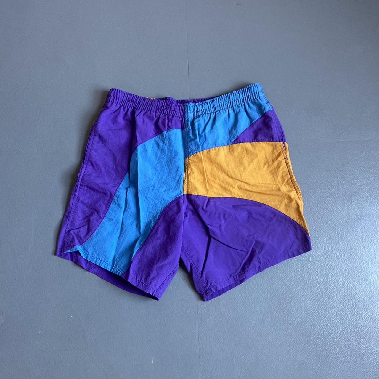 Men's Blue and Purple Shorts | Depop