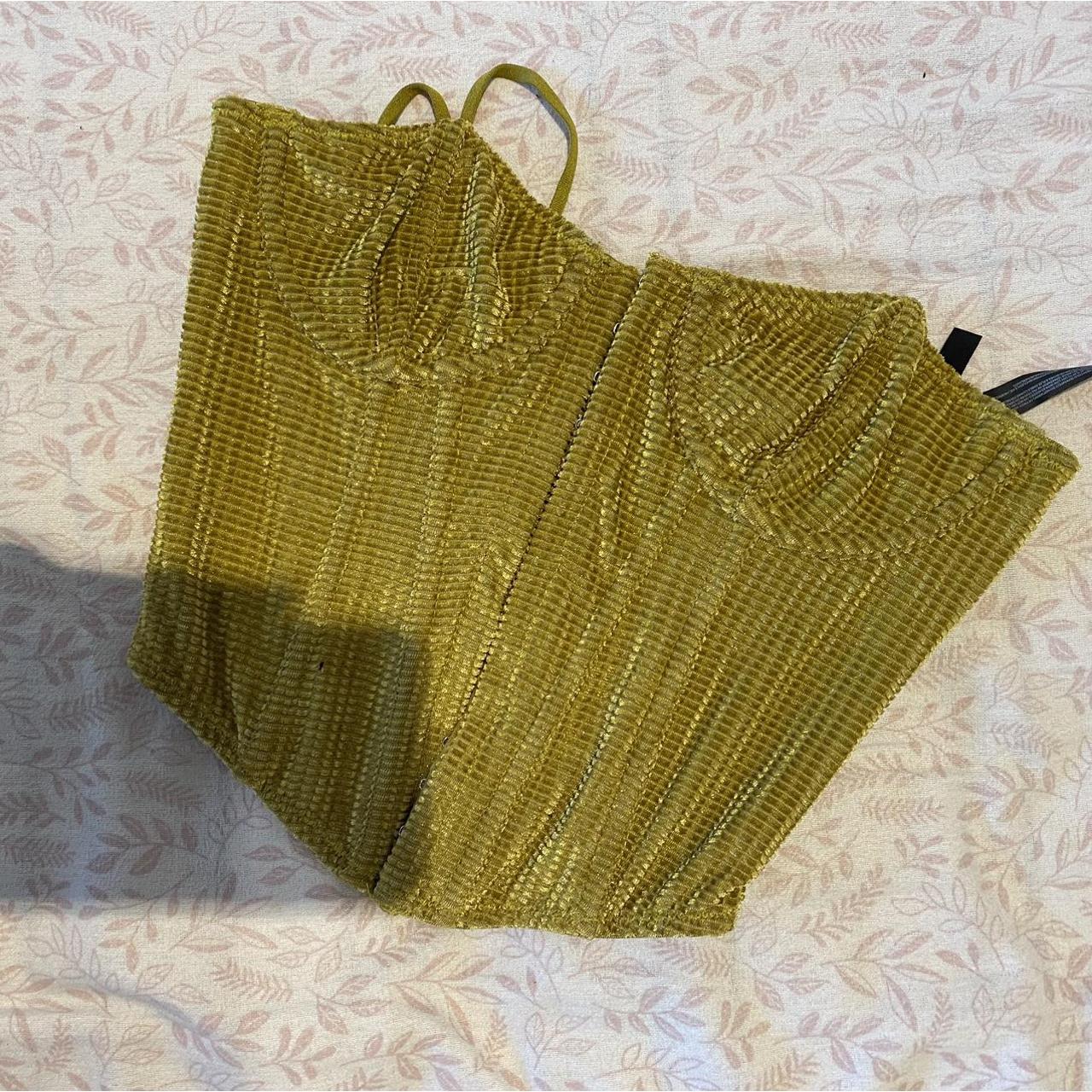 olive green corset dress