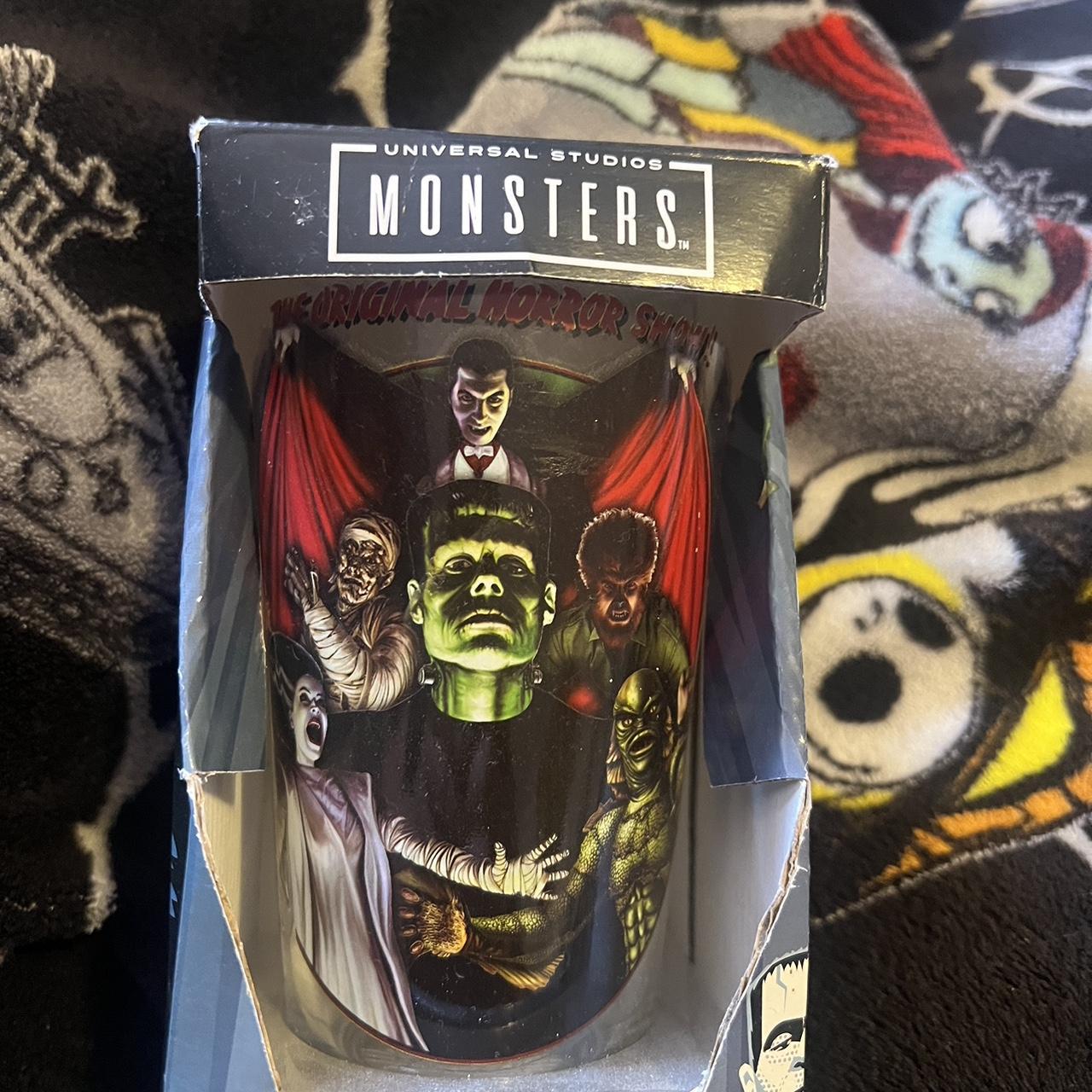 Universal Studios Monsters Pint Glass New in the... - Depop