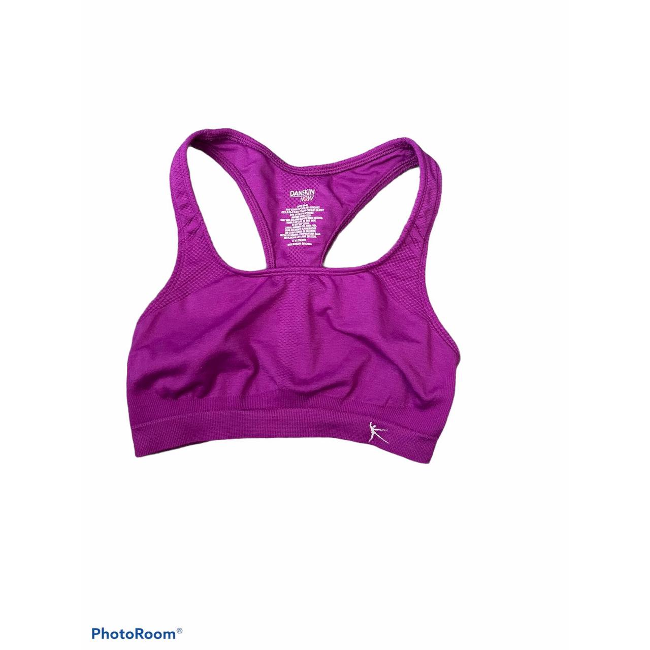 Danskin Now Purple sports bra Size small (4/6) Bust - Depop