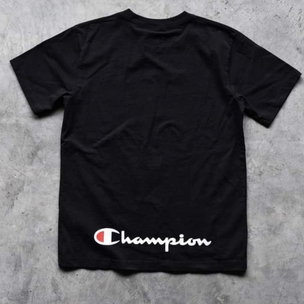 Bape x Champion t-shirt w/Bape zip lock bag ✖️ape... - Depop