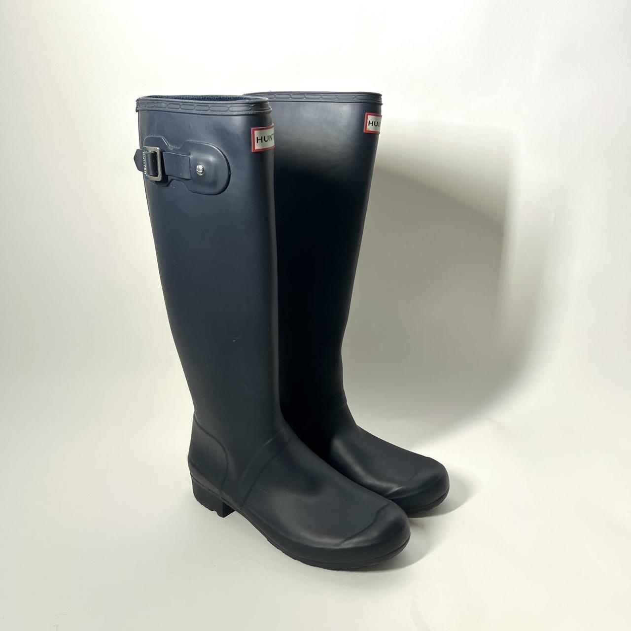 Hunter fashion original tall rain boots navy