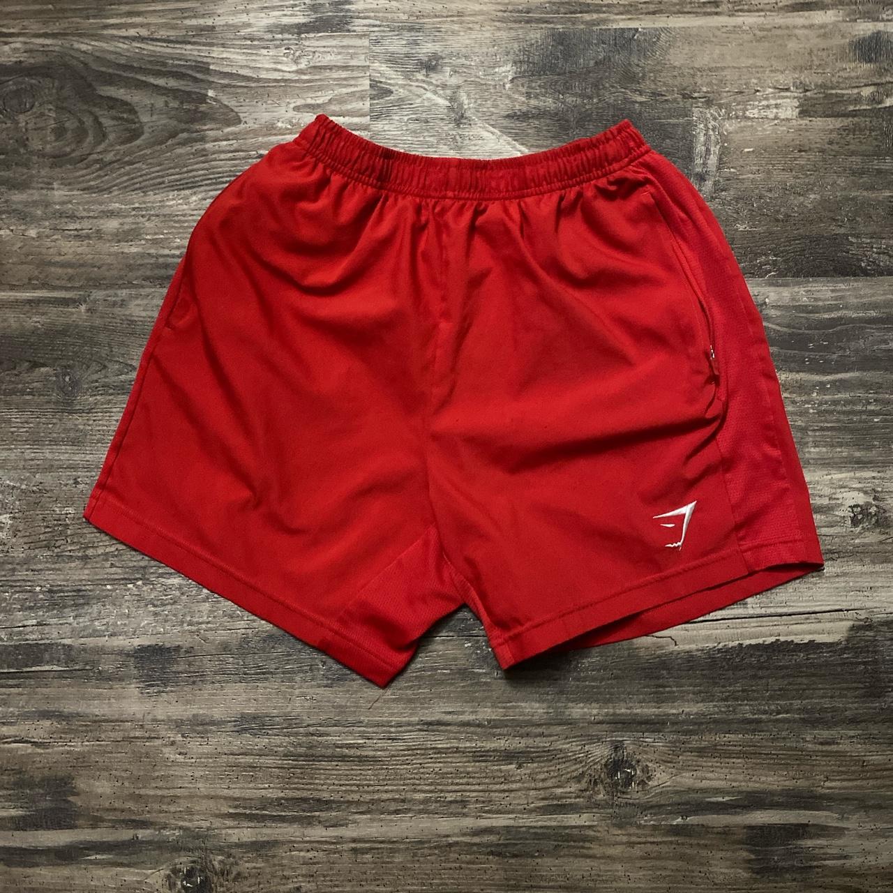 Men's Red and White Shorts | Depop