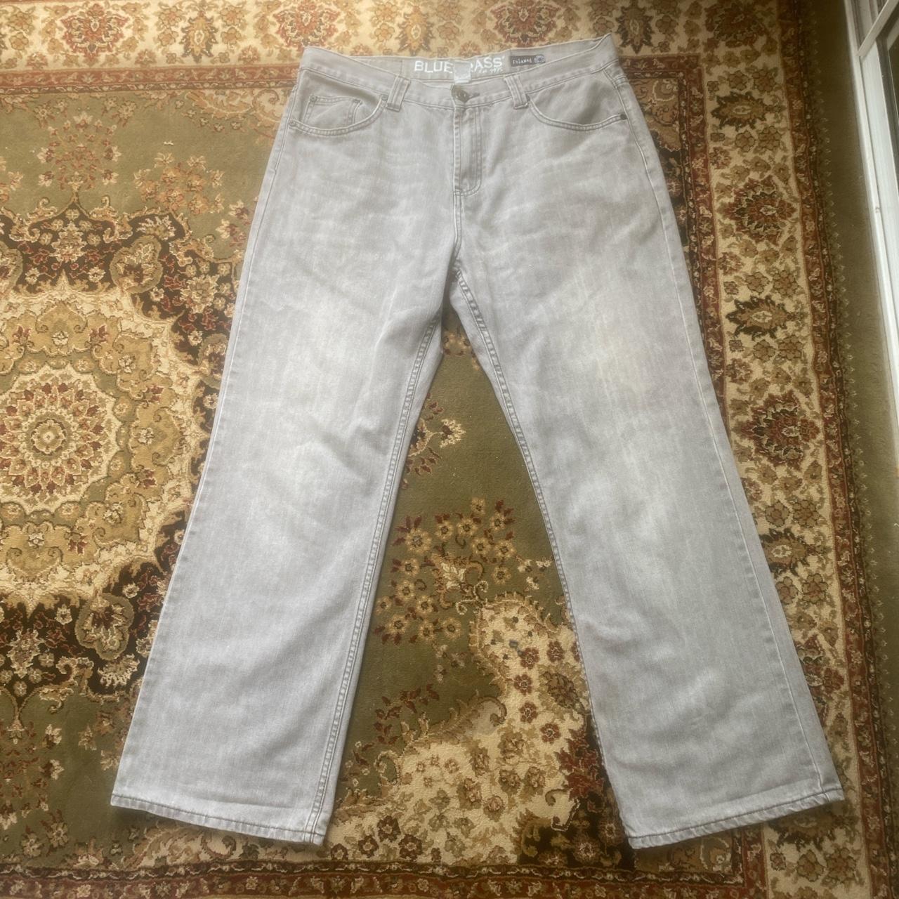 Bluegrass Relaxed fit baggy grey jeans. nice solid... - Depop