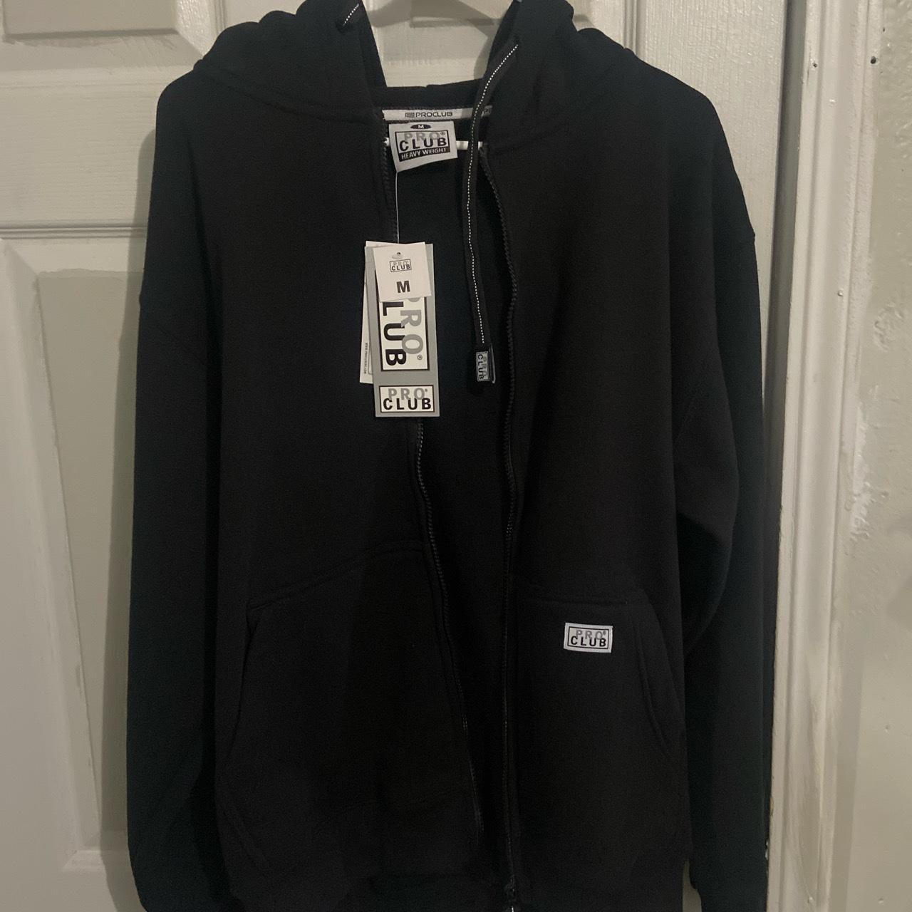 Brand New Black Full Zip Pro club hoodie Has all... - Depop