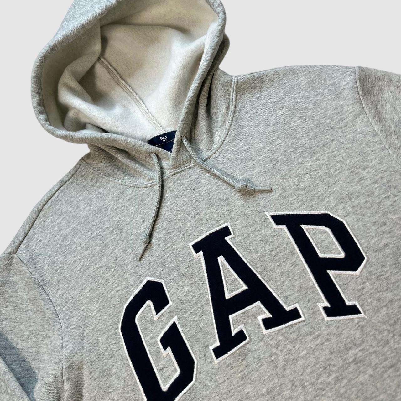 GAP Grey Hoodie - Fleece Lined Size:... - Depop