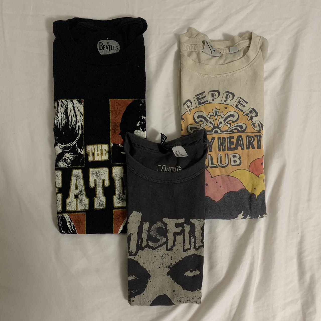 band tees! can buy as a bundle for $50 (about $16... - Depop