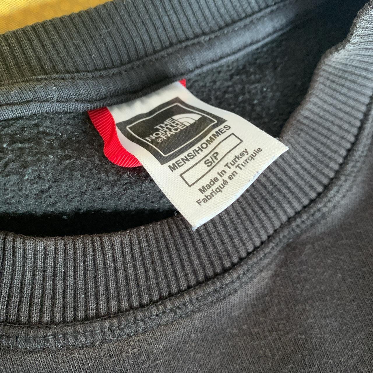 Black North Face jumper message before buying... - Depop