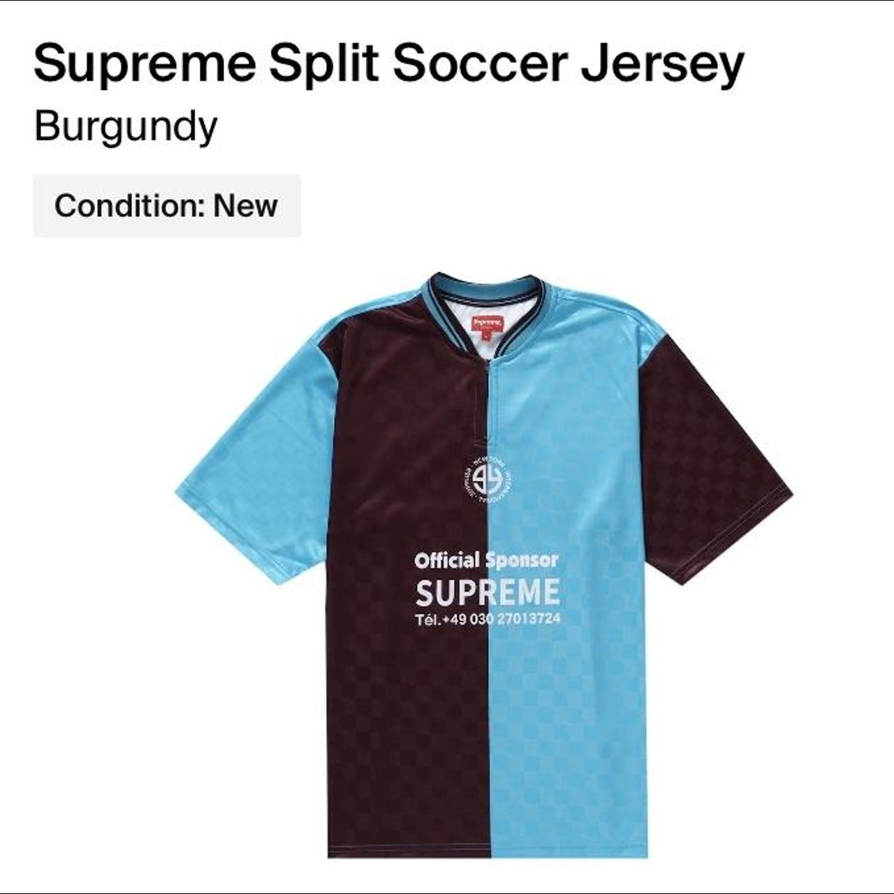 Supreme Soccer Jersey. Perfect for summer, barely - Depop