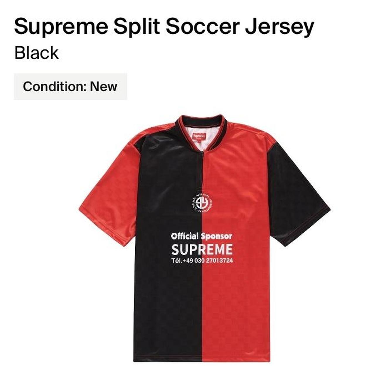 Supreme Soccer Polo Jersey Black medium