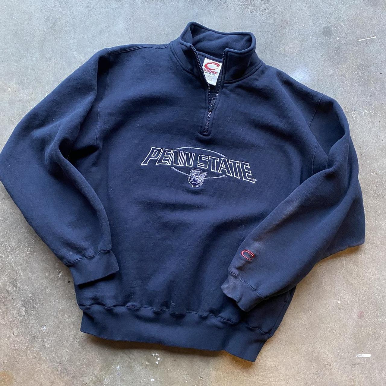 Vintage Penn State PSU Mock Neck Sweatshirt x... - Depop