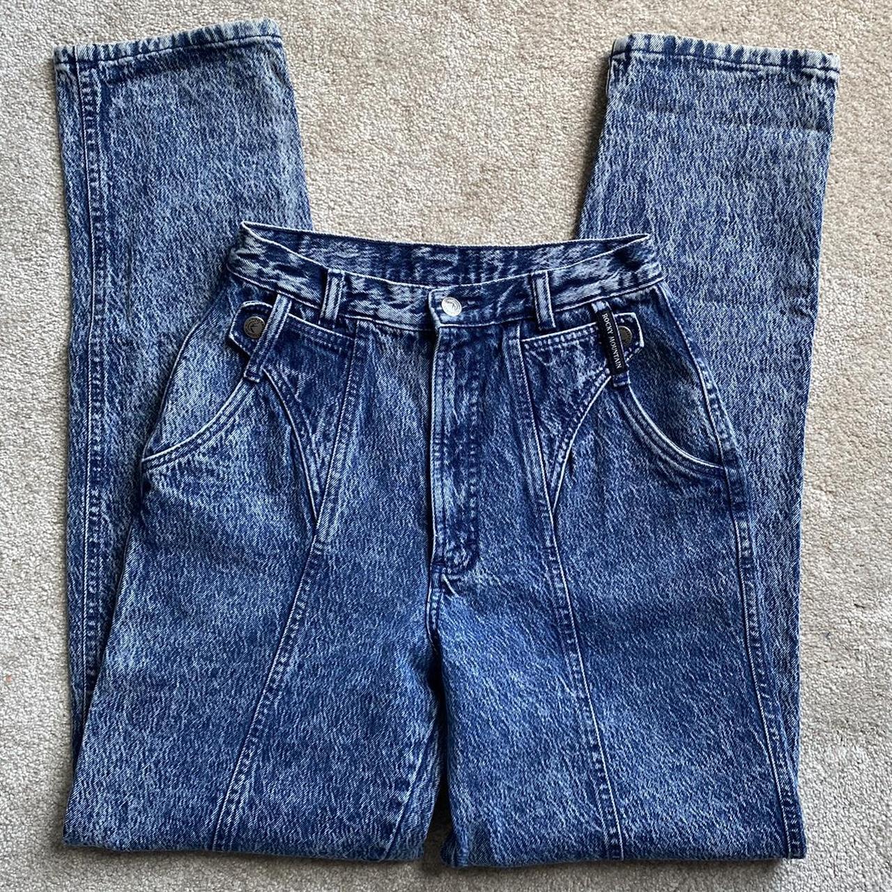 Vintage 90s Rocky Mountain Light Wash Denim High - Depop