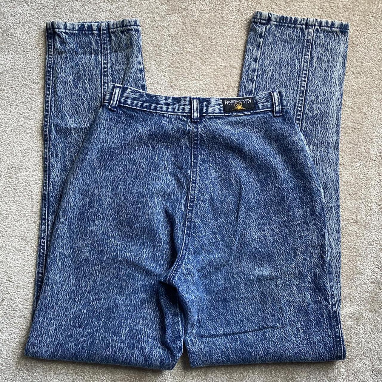 Vintage 90s Rocky Mountain Light Wash Denim High - Depop