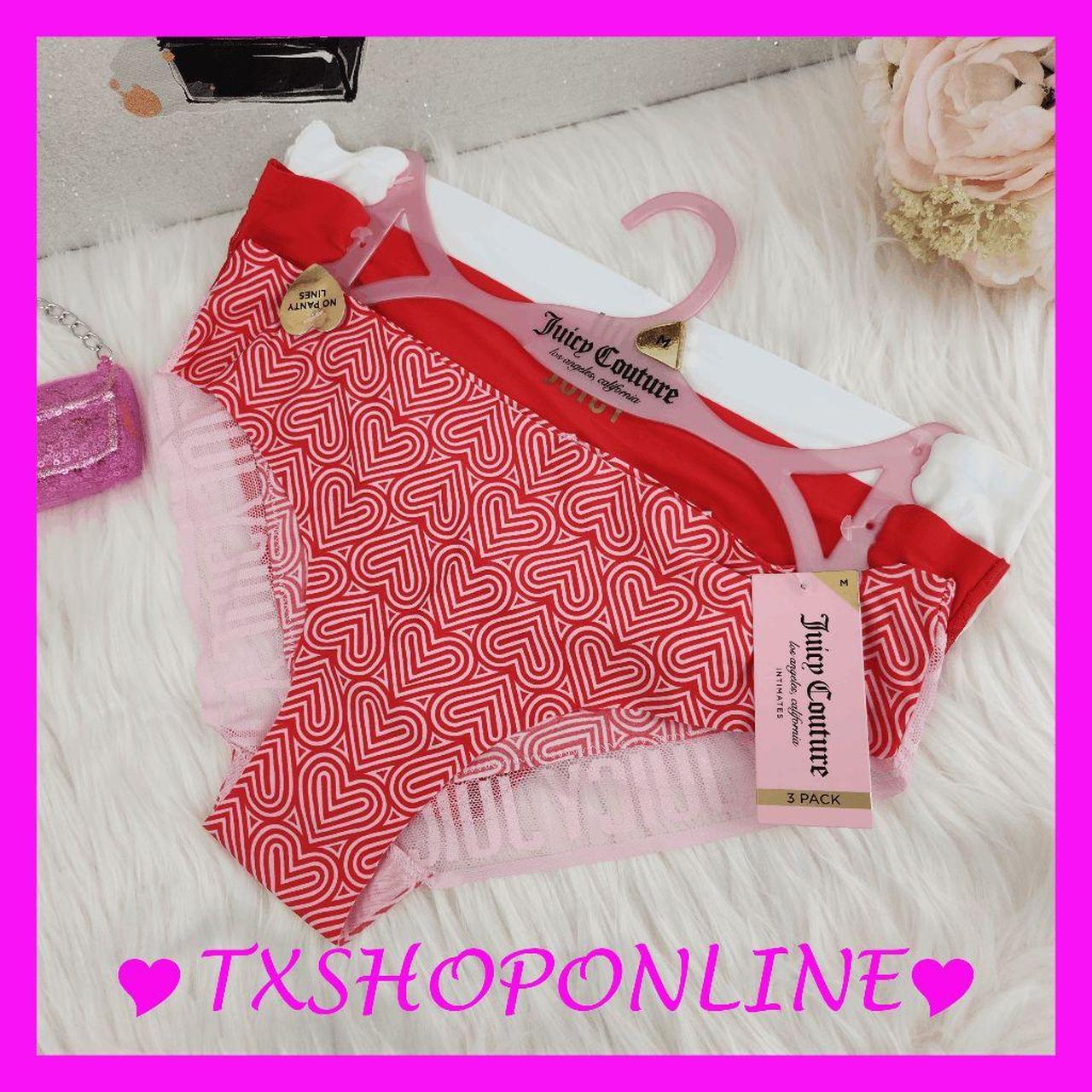 ❣️👙 {Juicy Couture} 3 pack Valentines seamless panty