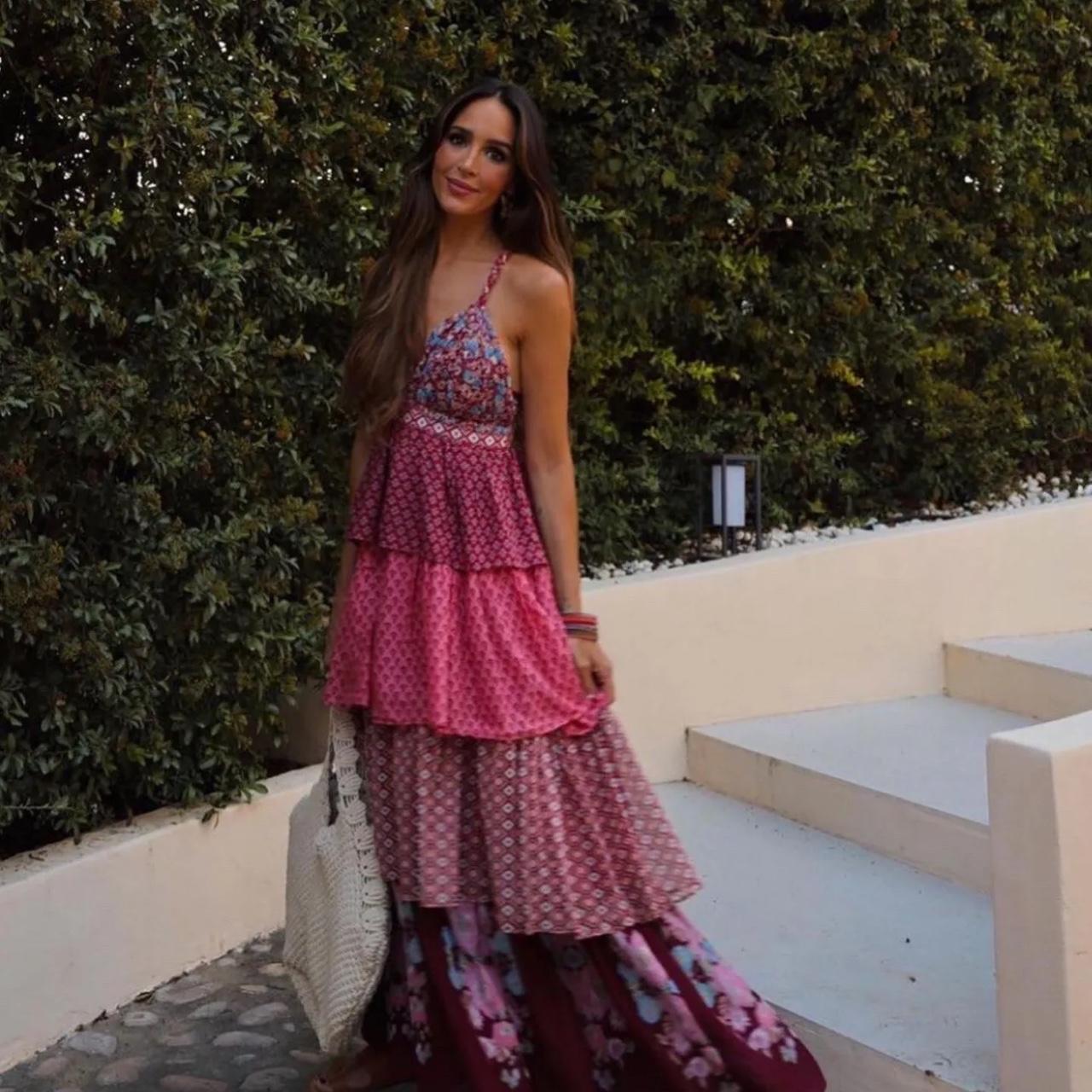 ZARA WOMAN CROSSOVER STRAPS V-NECK MIDI Depop