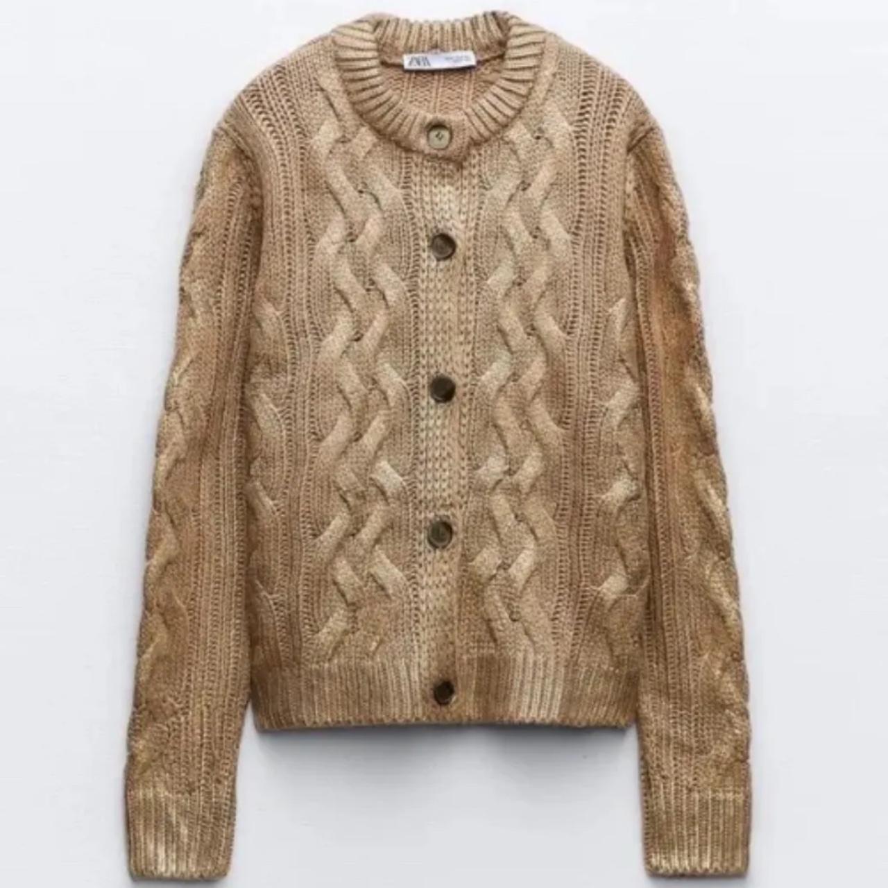 Brown Cardigan Zara Cardigan Sweater Brown Zara Cardigan And Tank