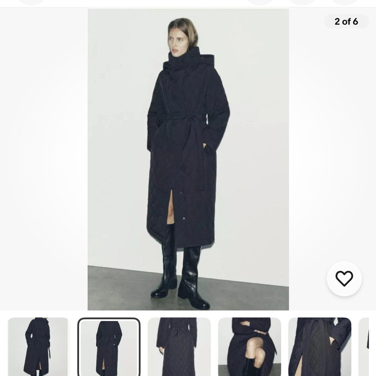 Zara ZW Collection Padded Jacket Black Size S,M L | Depop