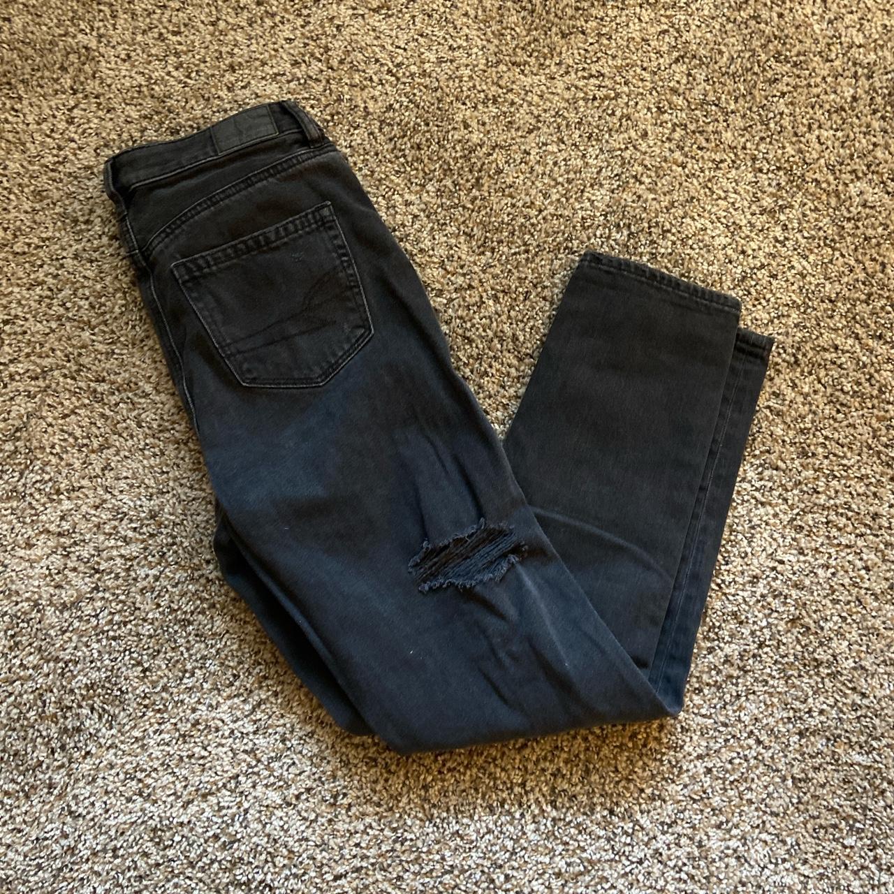 American Eagle Women's Black Jeans Depop