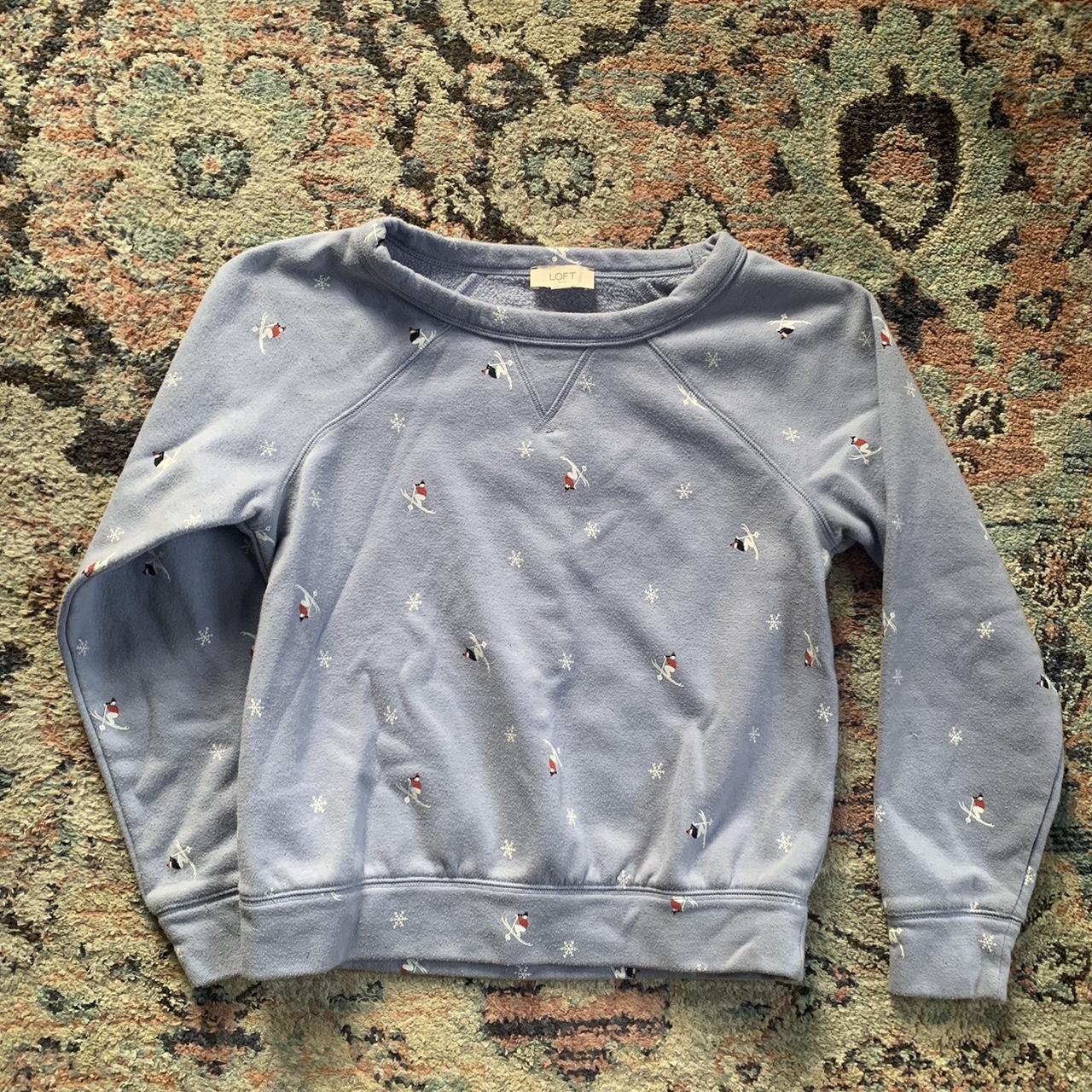 Loft shop floral sweatshirt