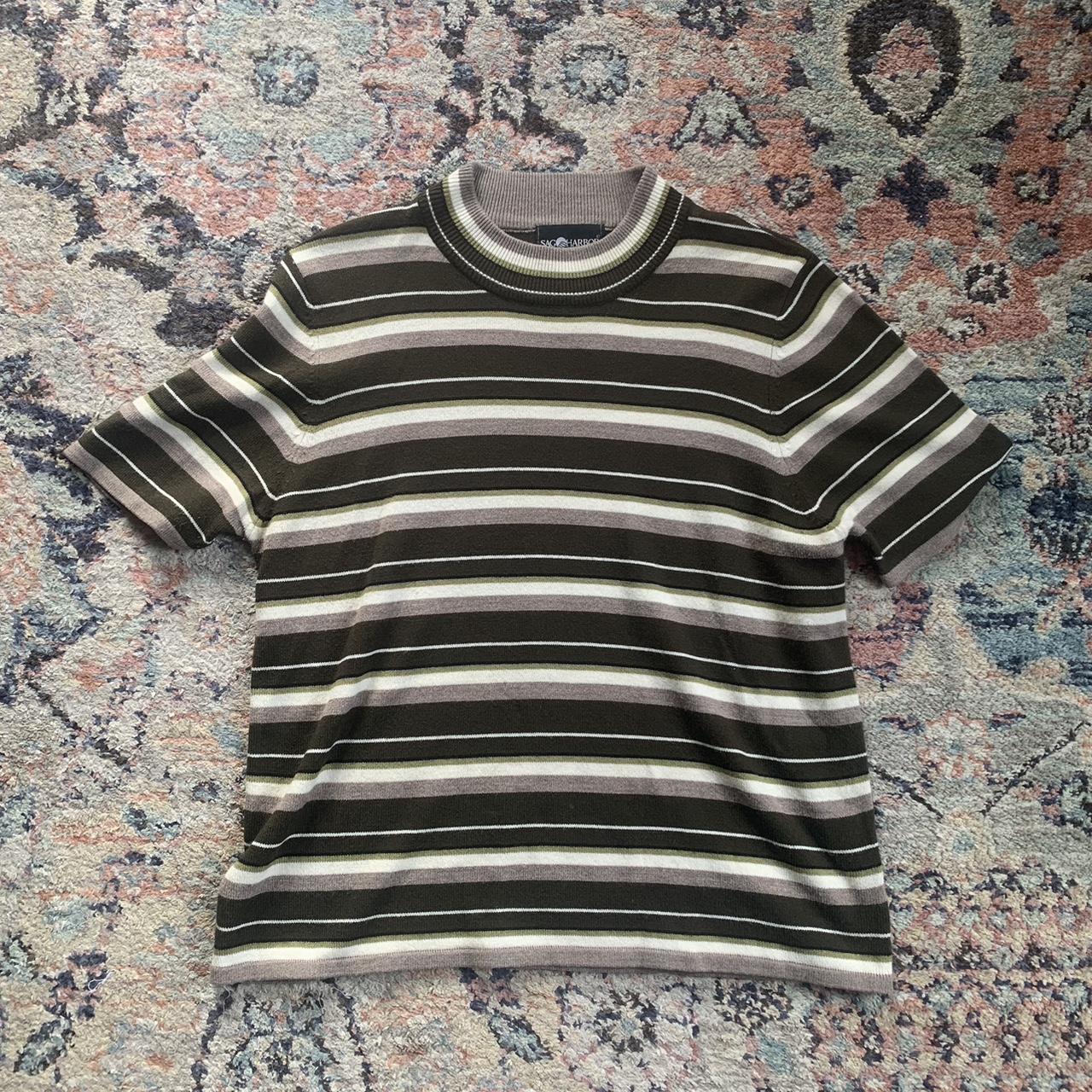 Vintage Stripped Ralph Lauren Turtleneck - Depop