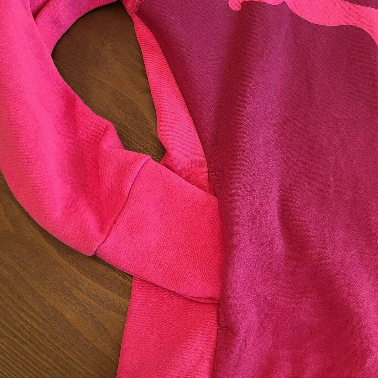 Puma Bright Pink Purple Wrap Hoodie Pullover... - Depop