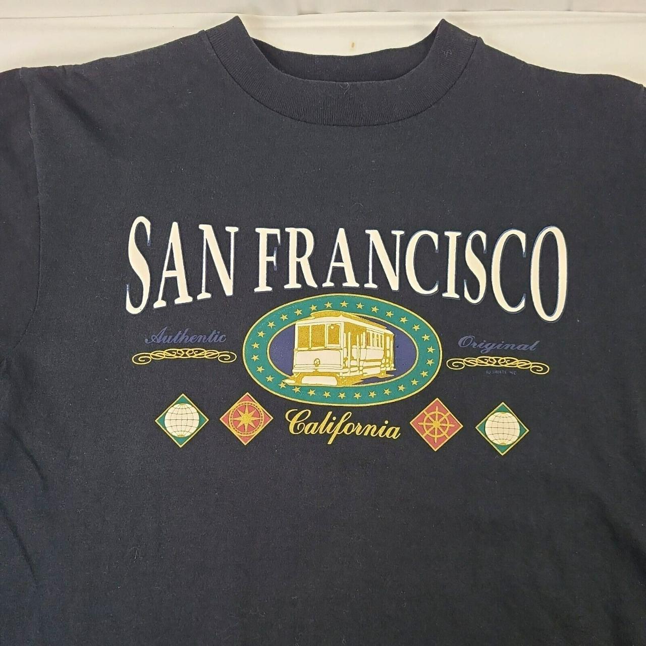 EUC Vintage San-Francisco Trolly Cable Car T-Shirt... - Depop