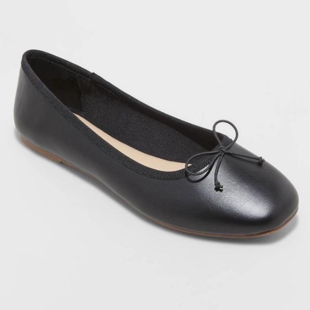 black ballet flats from target. marked a size 8 and... Depop