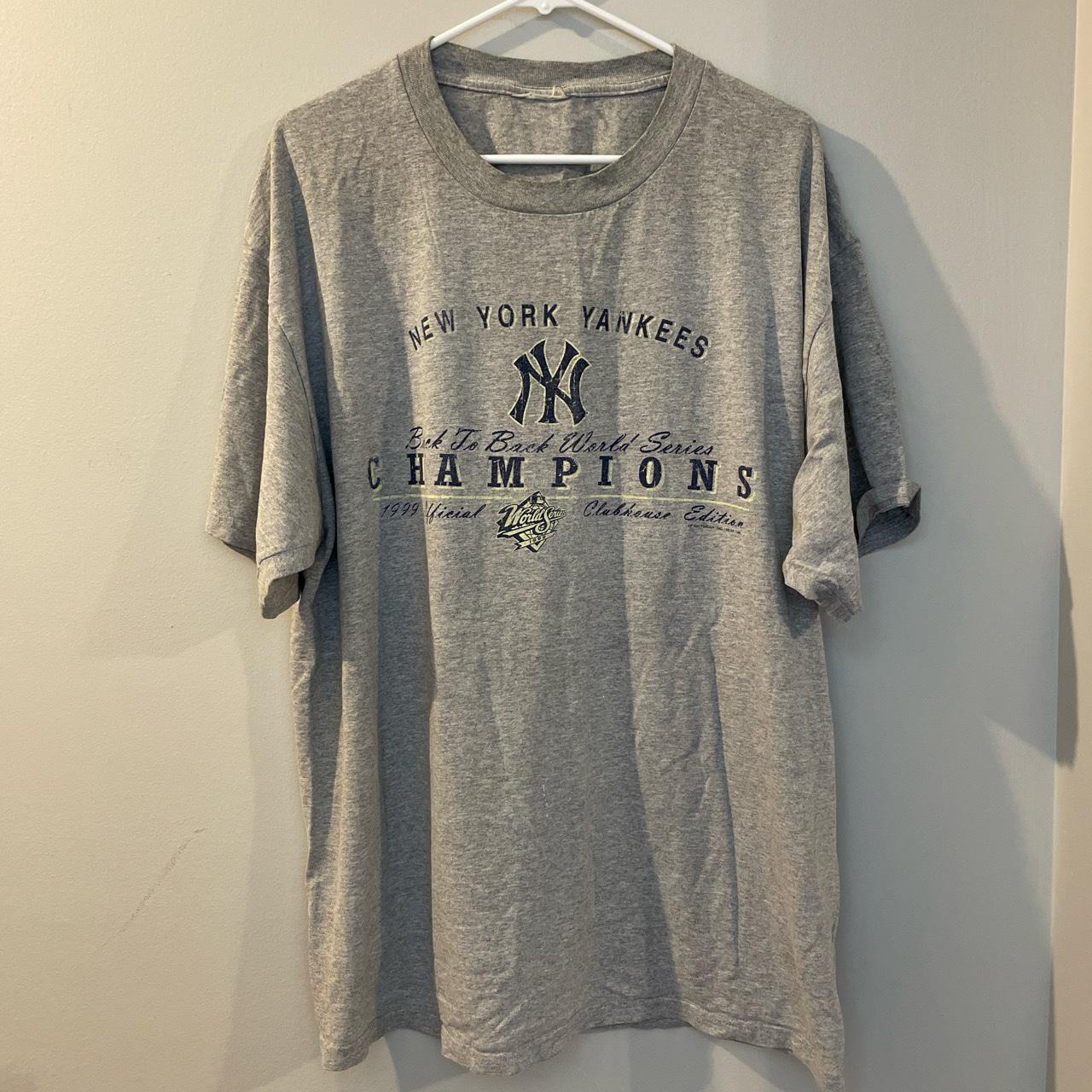 Vintage 1999 New York Yankees Jersey Custom Crop T - Depop