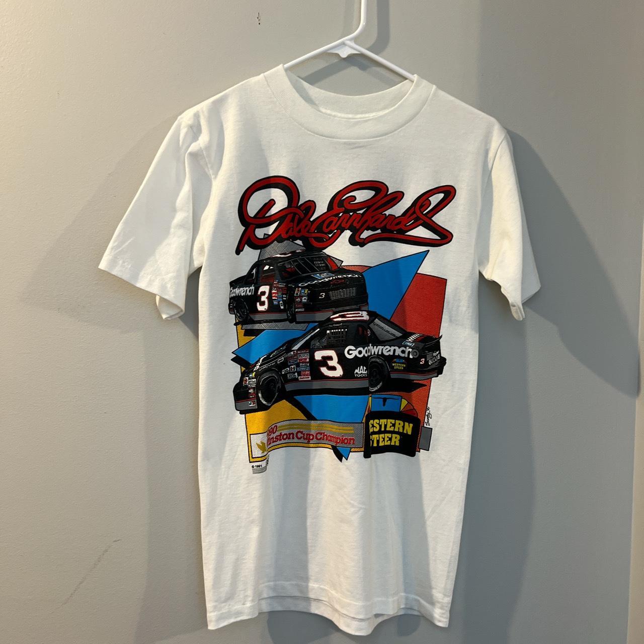 Vintage 1990 Dale Earnhardt Winston Cup Champion Tee... - Depop