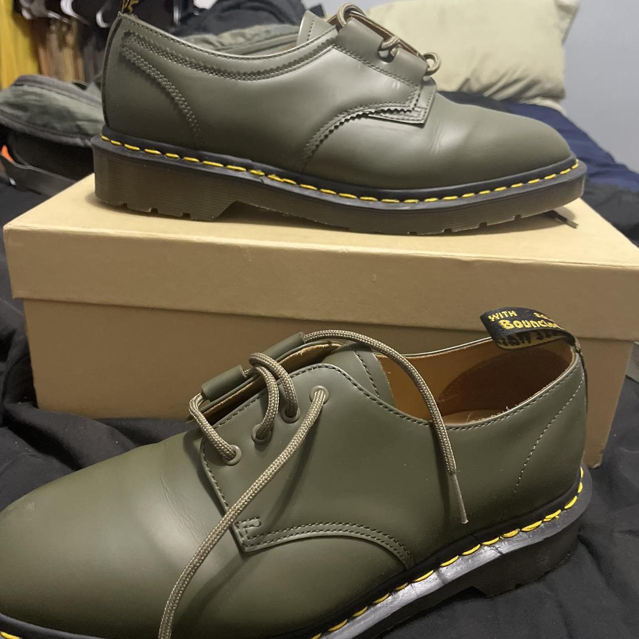 Engineered Garments Men's Green and Black Oxfords