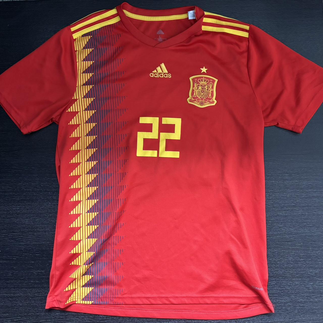 Spain 2018 WC Jersey Isco #22 on the back Sz L My... - Depop