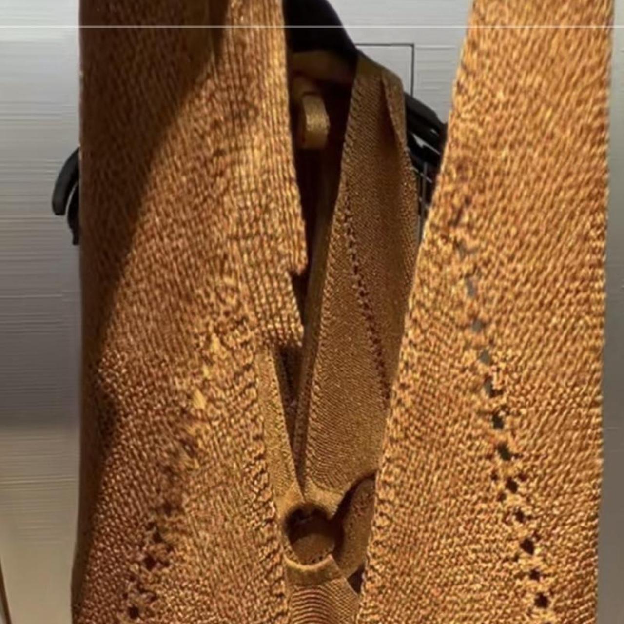 Zara Metallic Thread Knit Dress Brand new with Depop