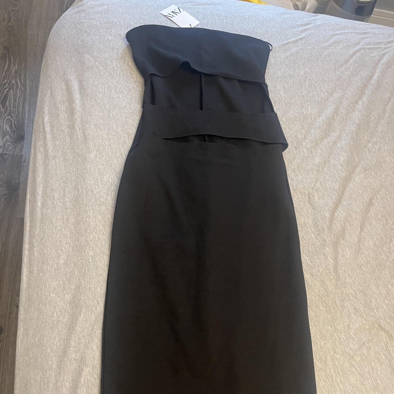 Zara Long dress with cut out detail. Brand new with... - Depop