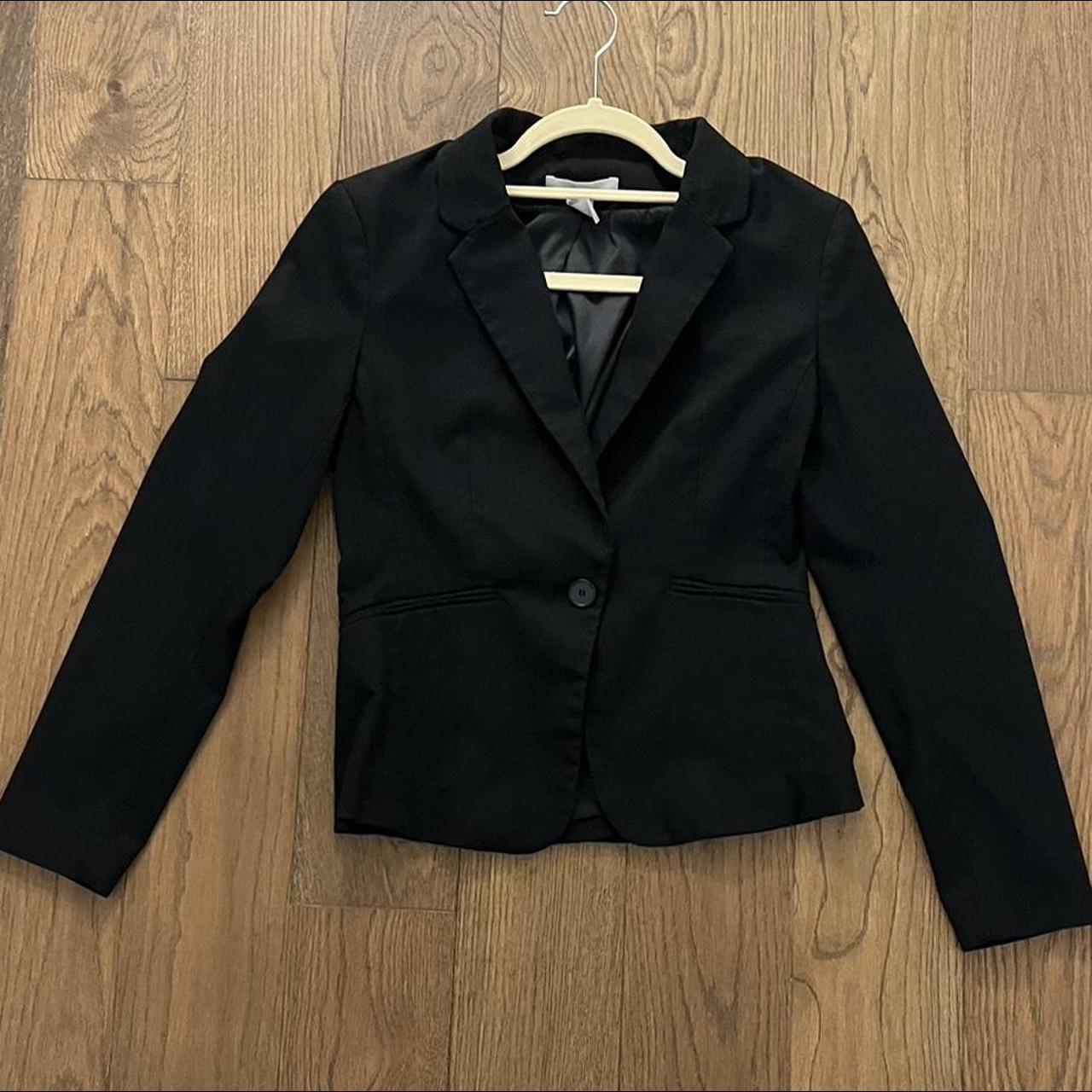 H&M black blazer in size... - Depop